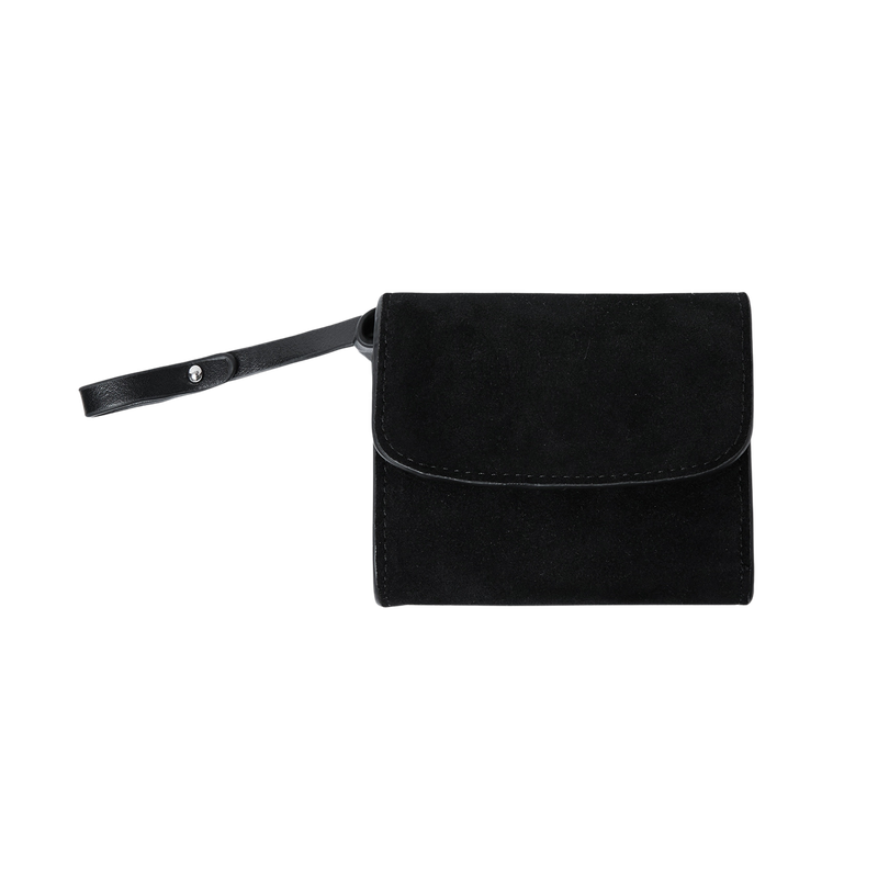 Lunar Suede Card Wallet (Black)