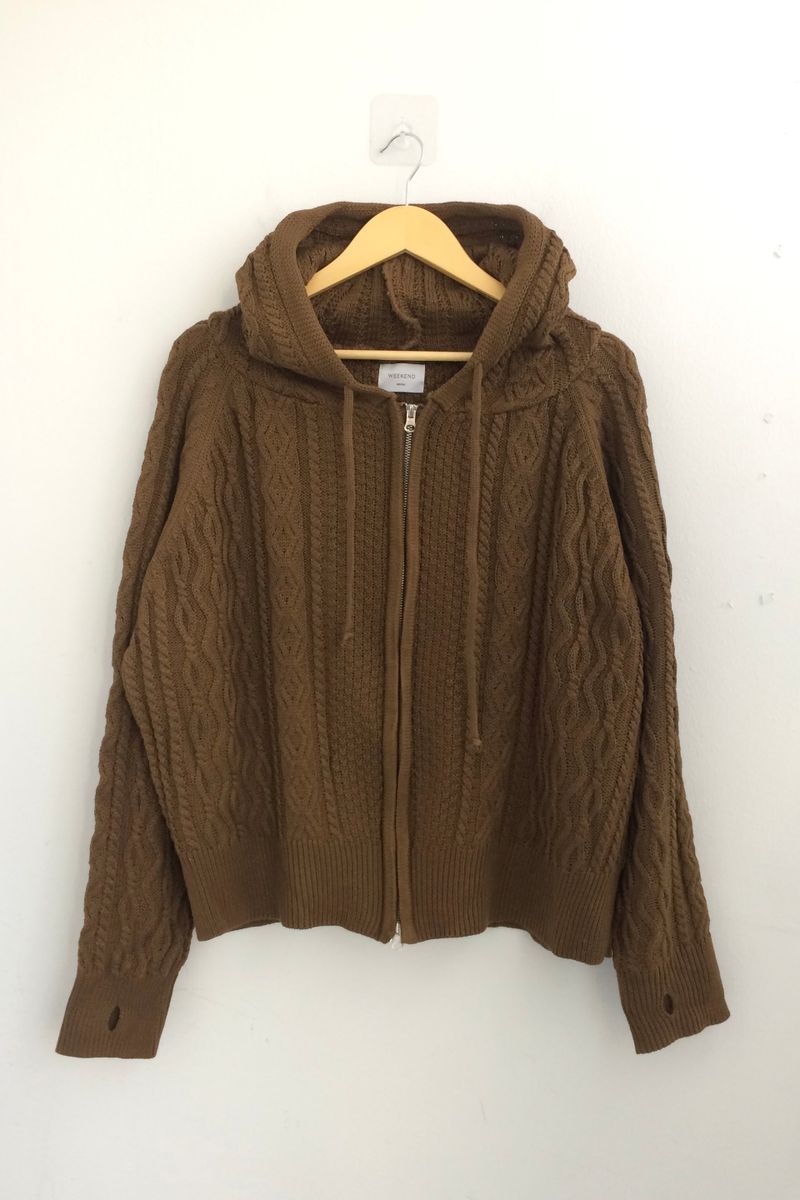 Two Way Cozy Textured Knit Hood