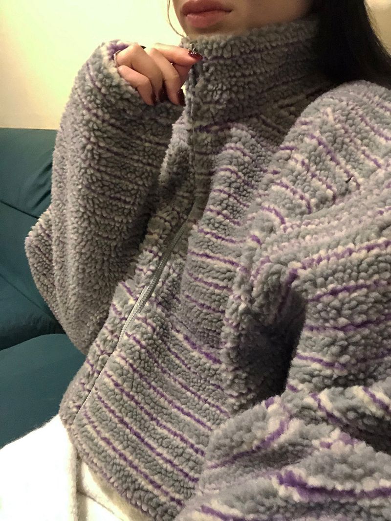 [MADE] CULTIN STRIPE DUMBLE ZIP-UP