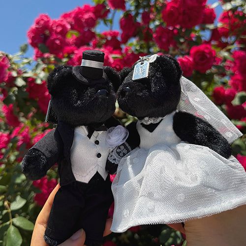 Wedding Couple Keyring Set [BLACK]