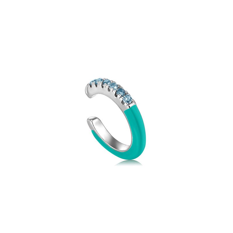 ANIA HAIE(アニア ハイエ)の「Tear Green Color Stone Setting 925 Silver Ear Cuff E028-07H-T(Accessories)」