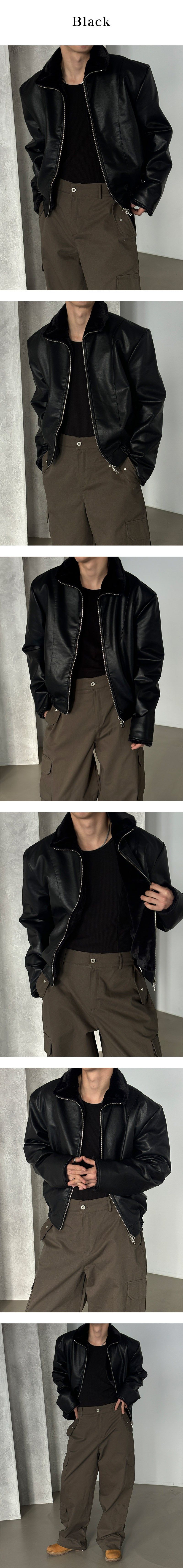 [F/W] クラックファーレザージャケット(2color)