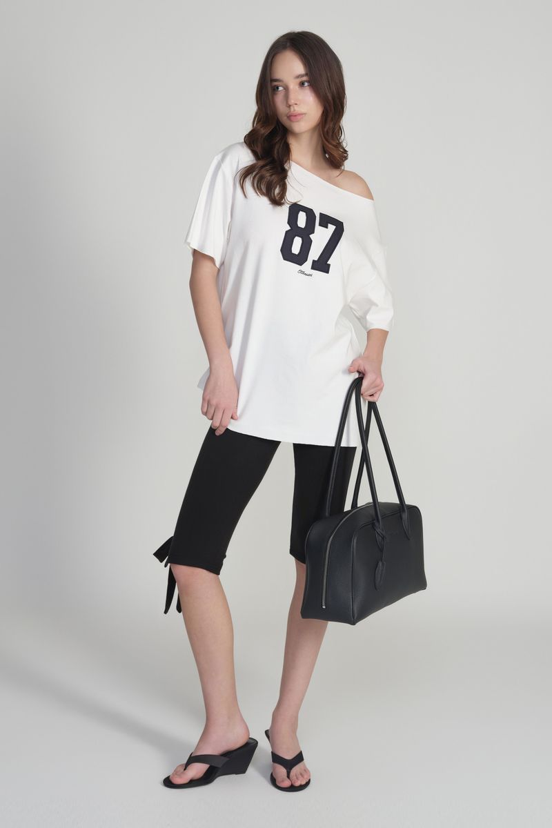 Candy Bow Capri Pants, Black