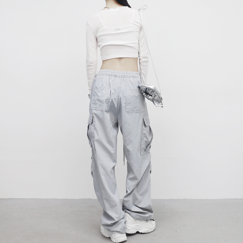 neck cropped ribbed cardigan