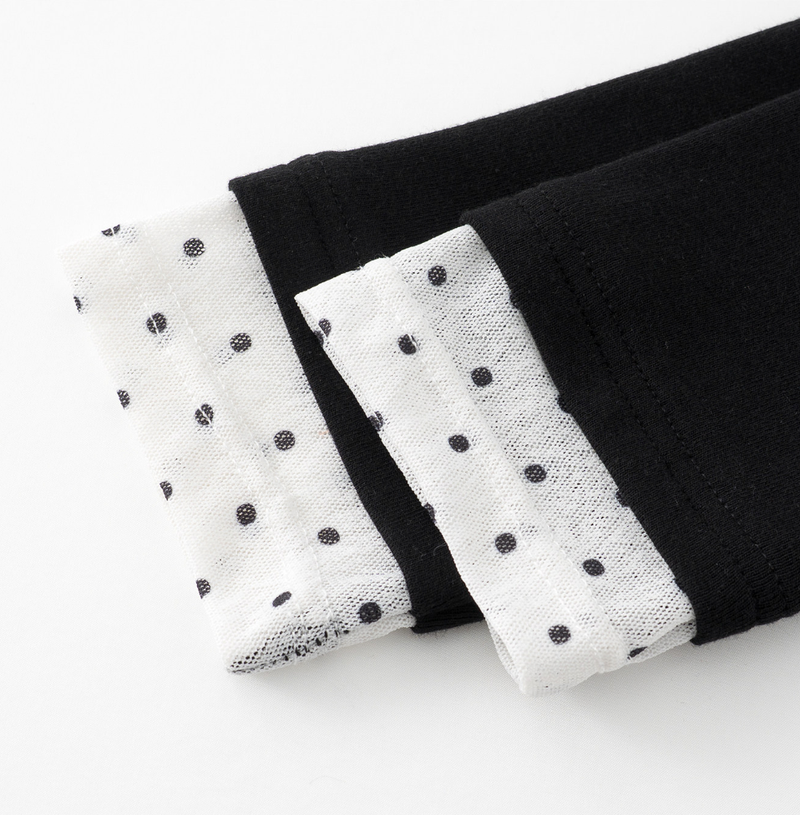 Bianca Dot Scarf Layered Top
