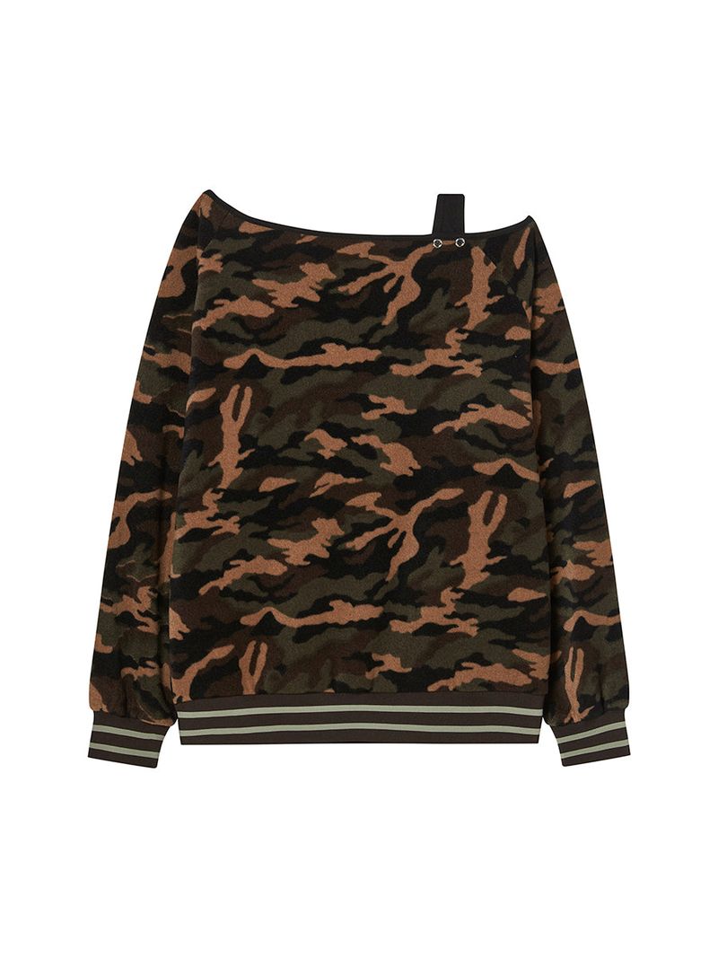 NYX FLUFFY OFF SHOULDER KHAKI