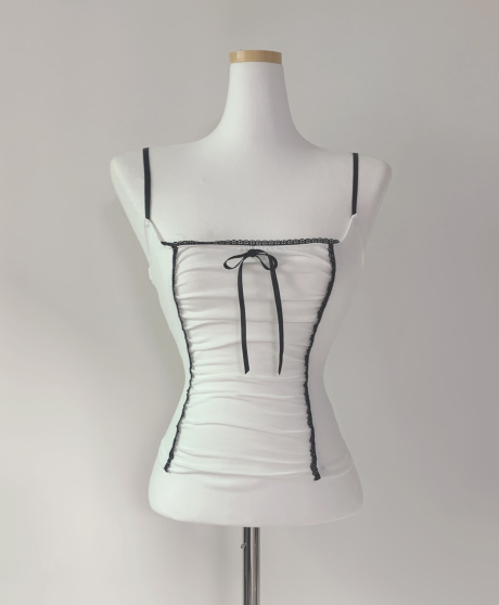Verena Ribbon Lace Top (white)
