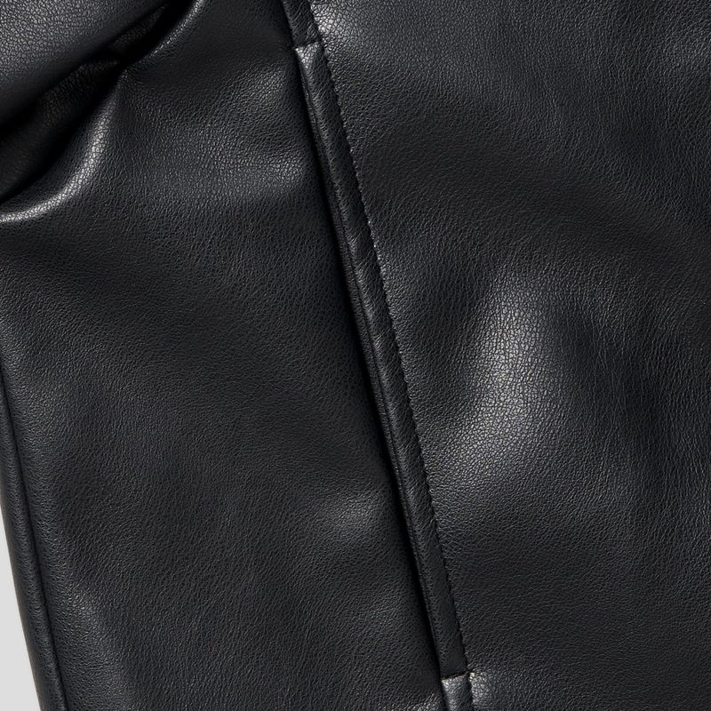 90's Youth Crop Leather Rider Jacket
