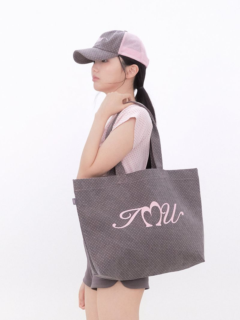 Cotton Dot Two-tone Trucker Cap(COCOA)
