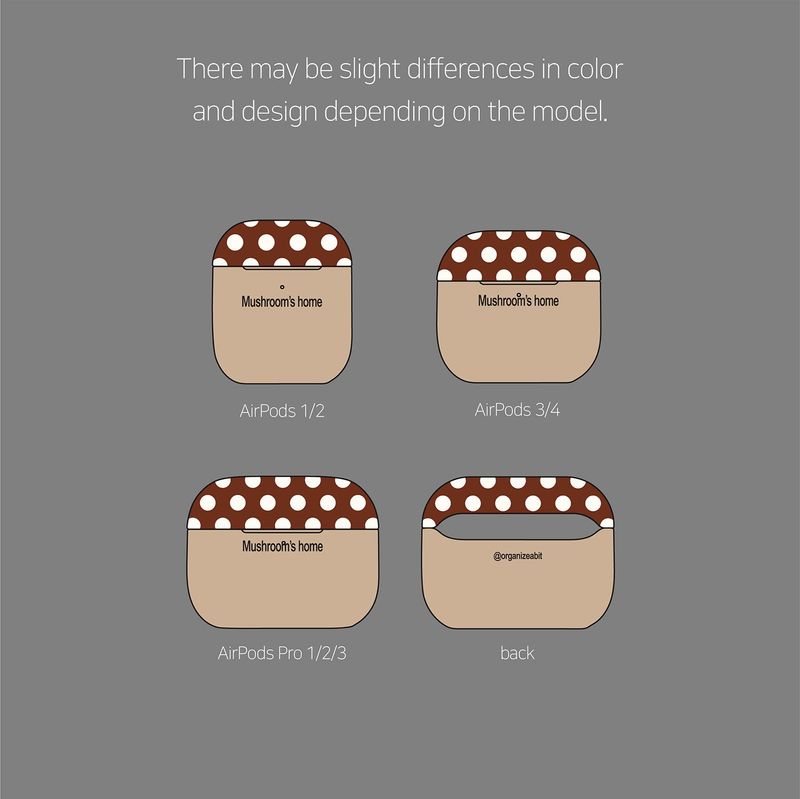 oab mushroom airpods case (brown)