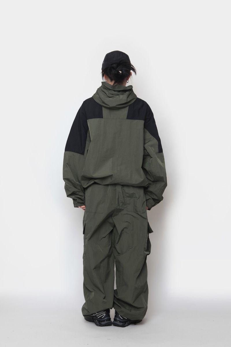 mountain colored nylon jacket