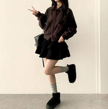 Bipol Golden Flare Cancanminiskirt