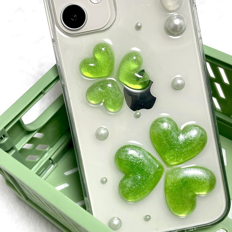 [MADE] Three-leaf clover Resin Case