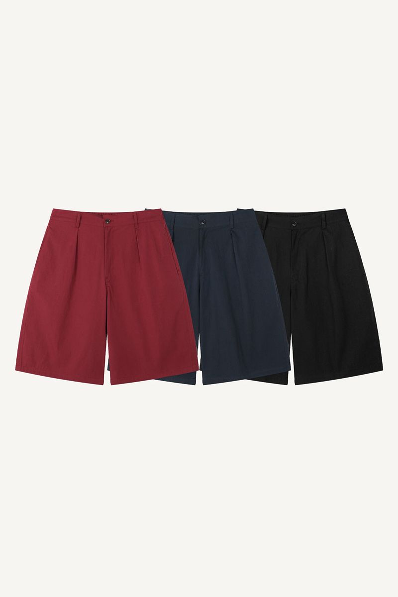 Fold Tuck Bermuda Pants