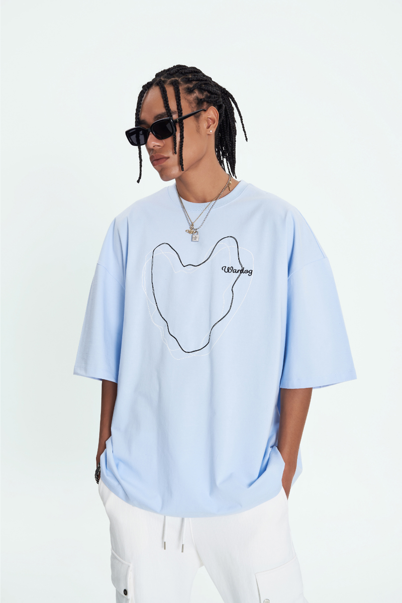 Overfit Line Drawing T-Shirt