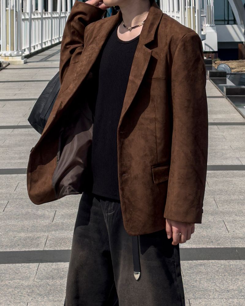 Liss Suede Blazer Jacket
