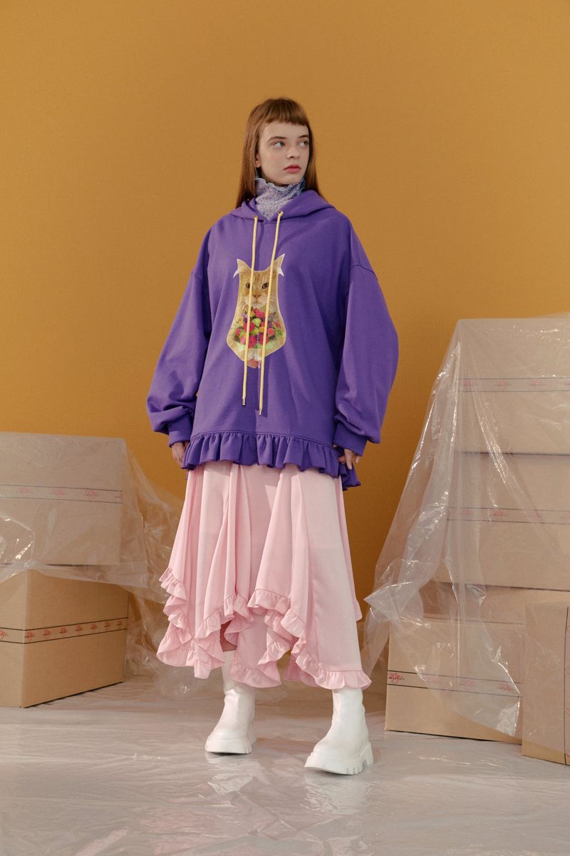 ROMANCHIC（ロマンシック）の「フラワーキティパーカー（トップス）」
