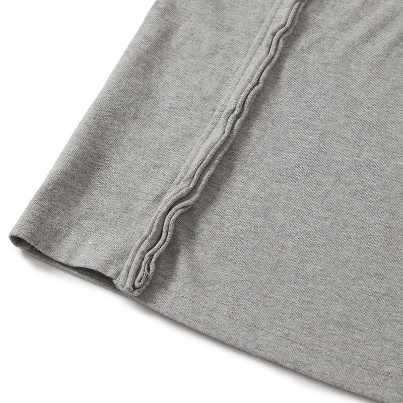 Fiddlehead half T-shirts / Melange gray