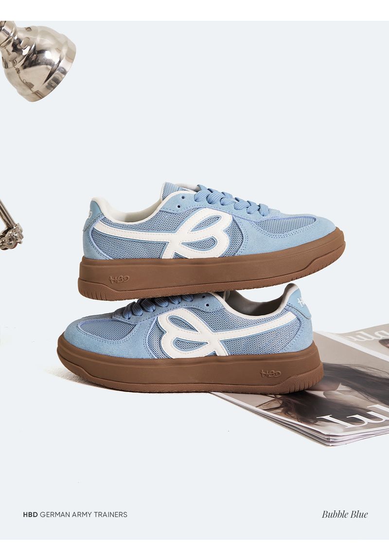 HBD Summer Breathable 5CM Elevated Retro German Training Shoes