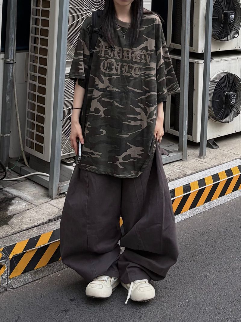 cotton snap balloon pants