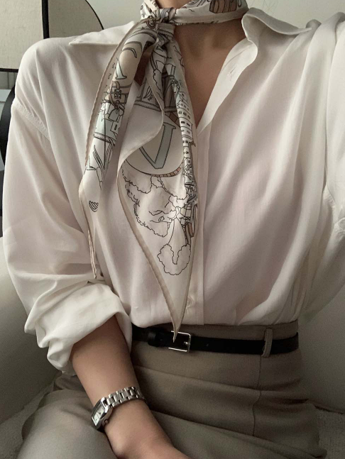 Norton Silk Scarf / 1 color
