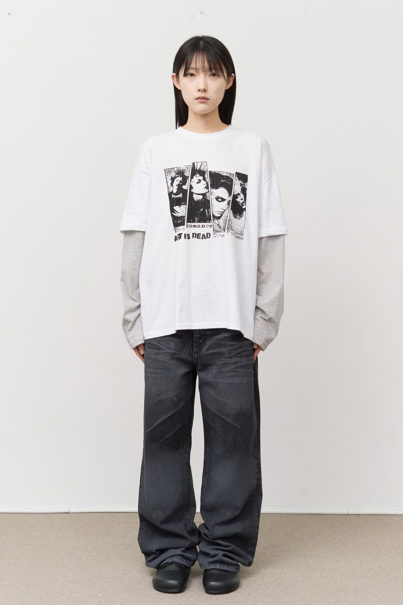 Grunge Rock Layered Longsleeve
