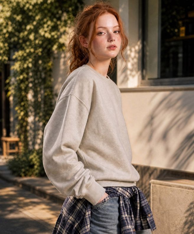 26FW★ Round Balloon Crop Sweatshirt