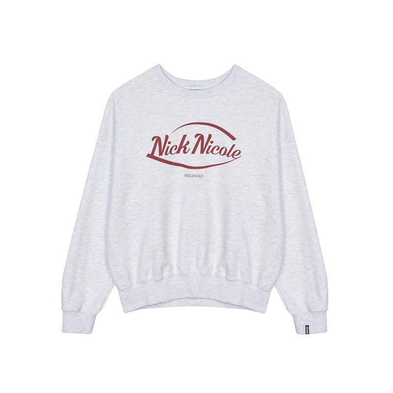 NICK&NICOLE（ニック＆ニコール）の「NICOLE ORIGINALS SWEATSHIRT_MELANGE BURGUNDY（Tops）」