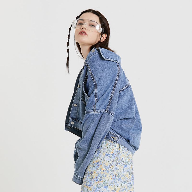 PINK PINEAPPLE（ピンクパイナップル）の「BIG POCKET OVERFIT JUMPER_INDIGO（Jackets/Outerwear）」