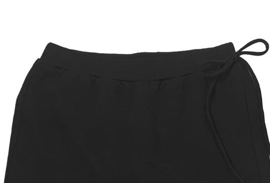 Asin Layered Flare Bootcut Banding Skirt Pants