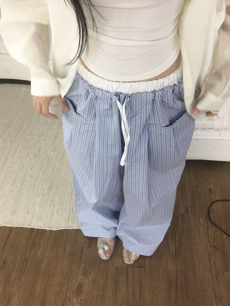 moroi(モロイ)の「striped pajama pants(Pants)」