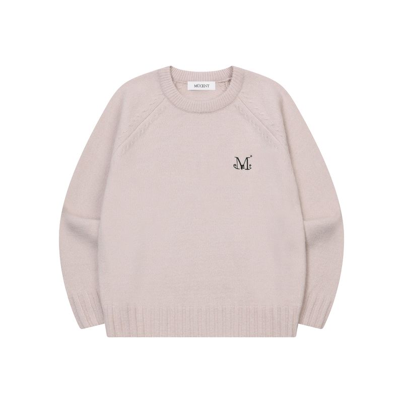 MONE RAGLAN R-NECK KNIT (4Color)