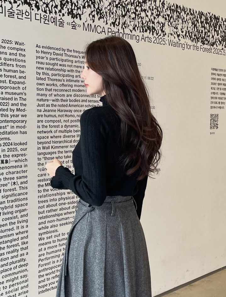 Seca Smoke Brushed Lace Polar Knit