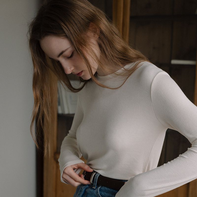 Soft Round T-shirt - Ivory