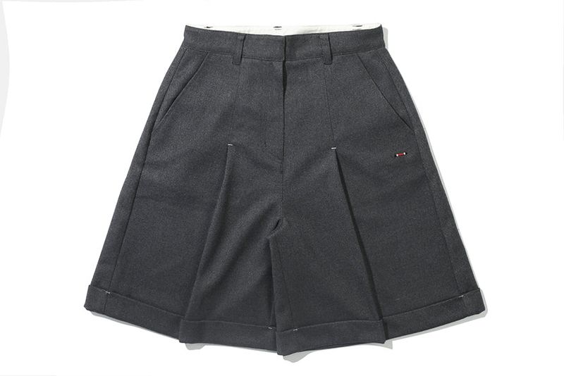 WIDE BERMUDA PANTS_GREY