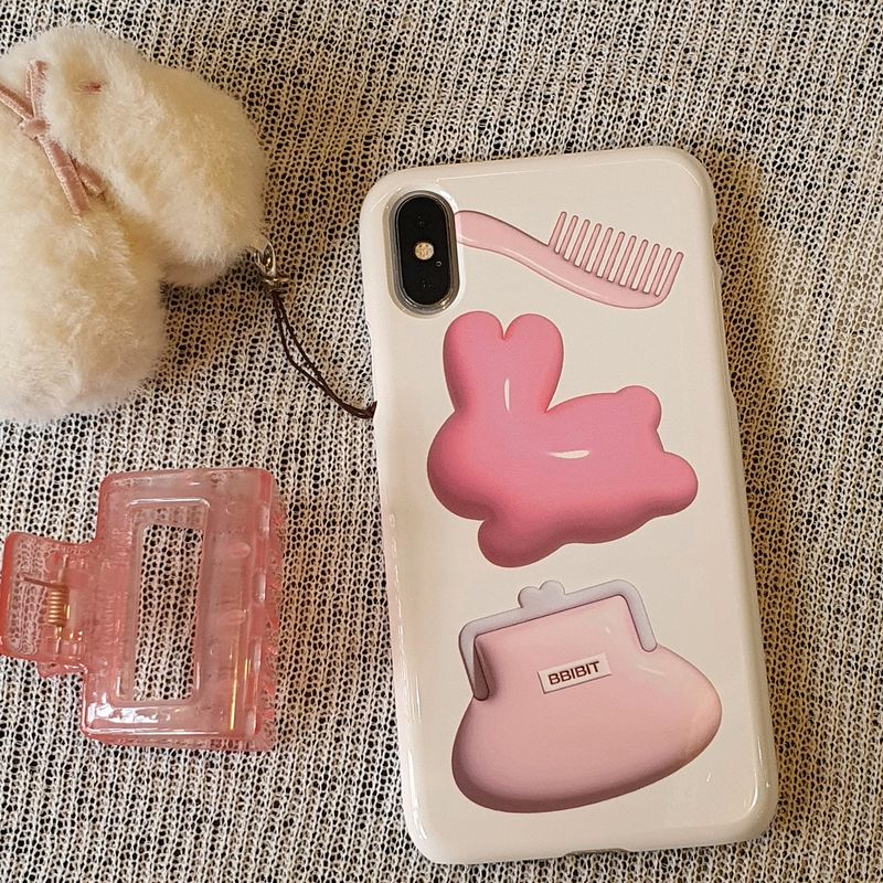 flying bunny hard phone case(glossy)