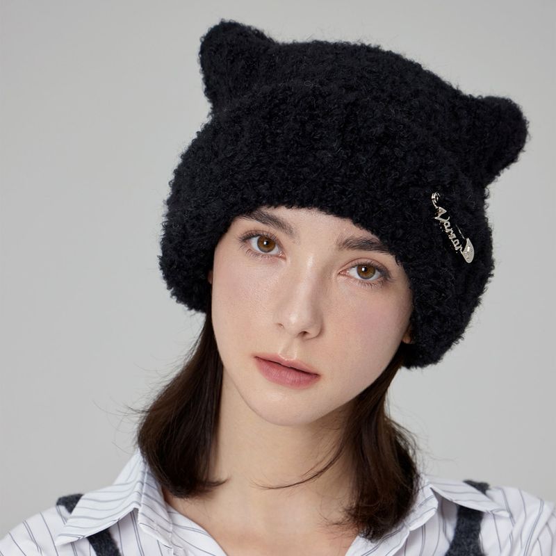 VARZAR Safety Pin Square Beanie / Black
