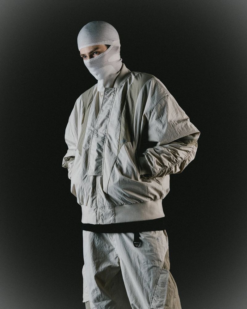 NīNEpointNīNE（ナインポイントナイン）の「GRADE BOMBER JACKET - LIGHT GRAY（Jackets/Outerwear）」