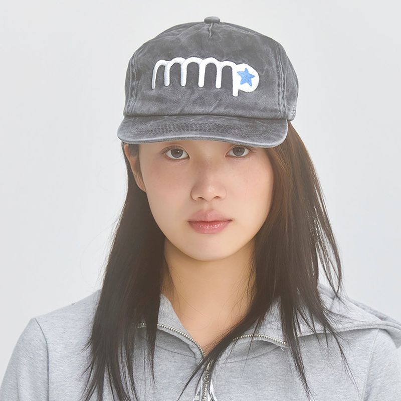 MNMPAIR（ミニマルペア）の「mnmp Star Logo Cap Washed Black（Hats）」