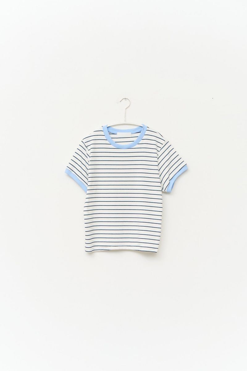 (W) Pesto Striped Top