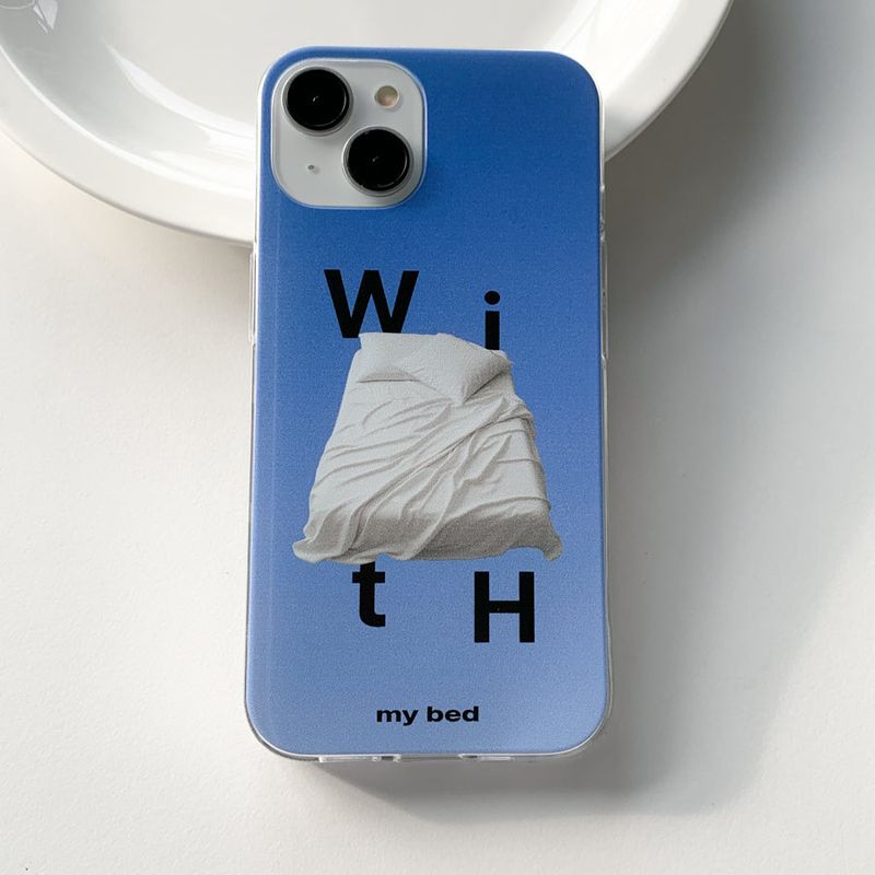 with my bed Phone Case