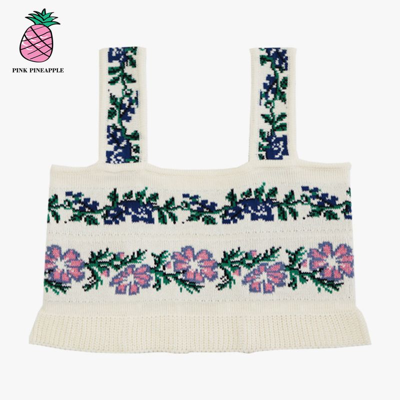 BUSTIER KNIT TOP (2COLOR)