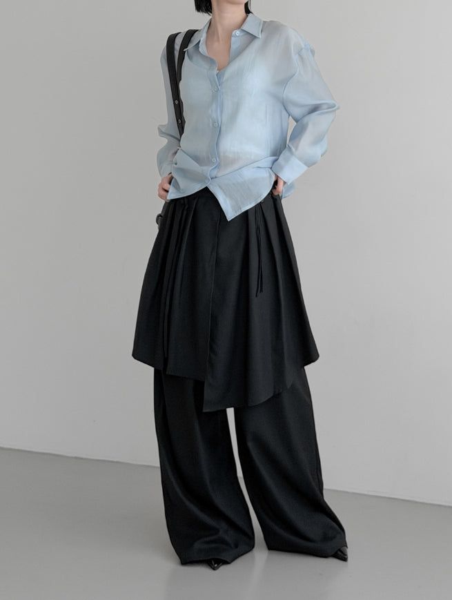 (Unisex) Tre Maxi Strap Wrap Slacks
