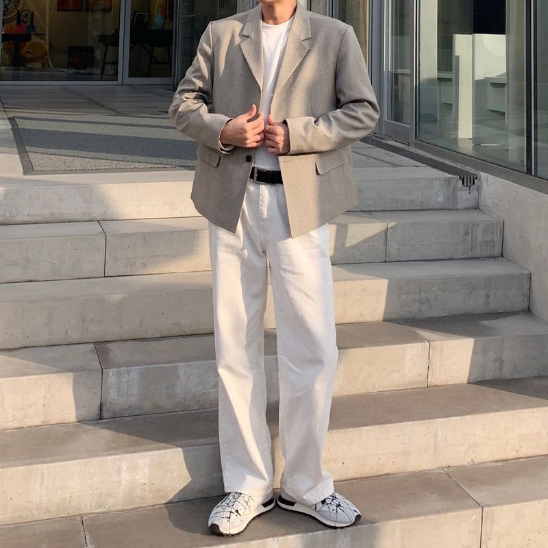Cent（セントマーケット）の「White wide long denim pants（Pants）」