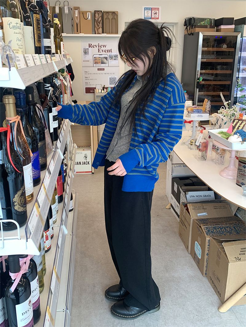 SS STRIPE CARDIGAN (3C)