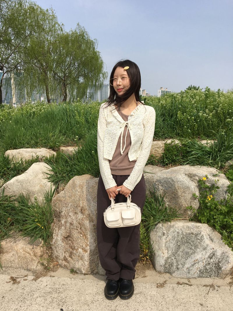 Crochet Frill Cardigan (2color)