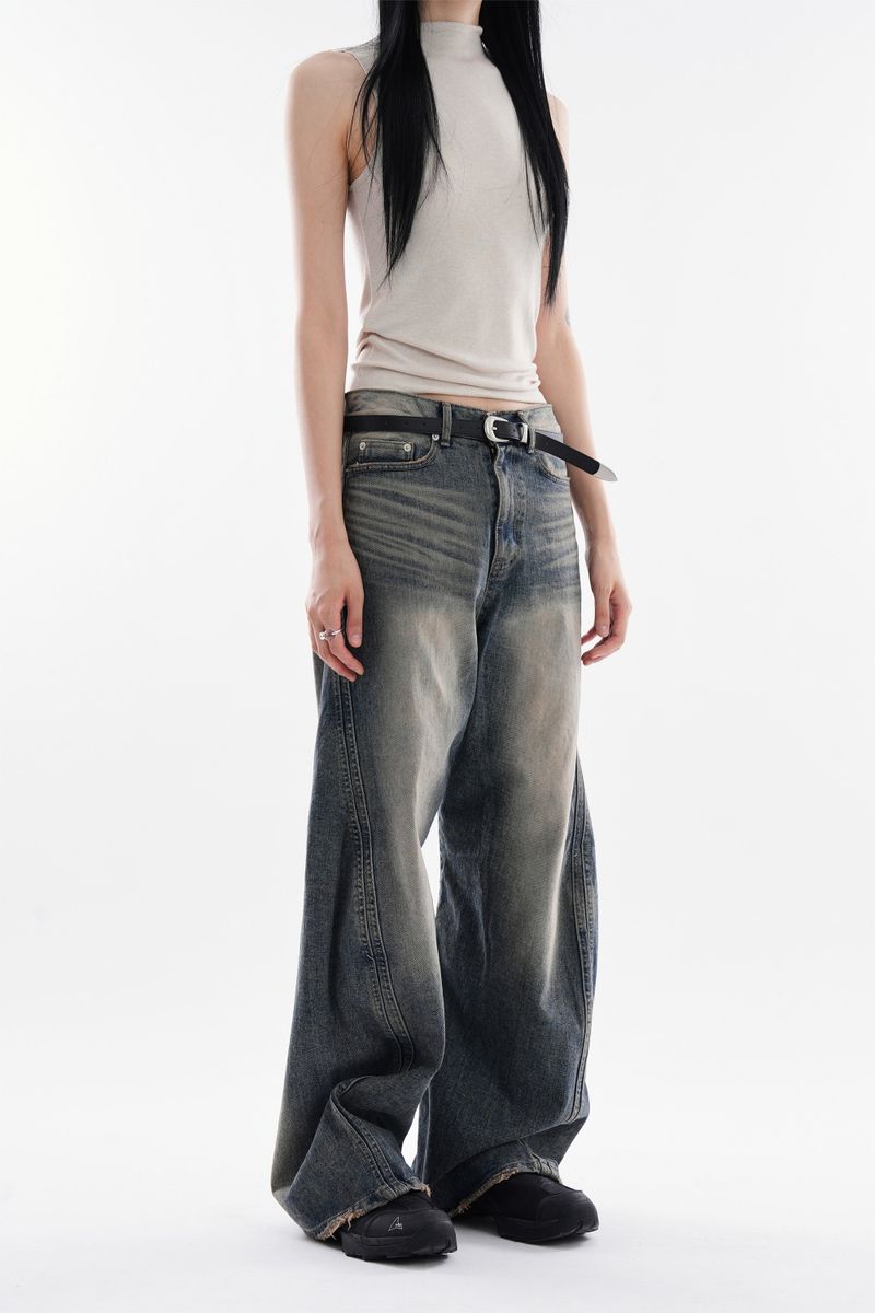 Raucohouse（ラウコハウス）の「Alfred line flare denim pants（Pants）」