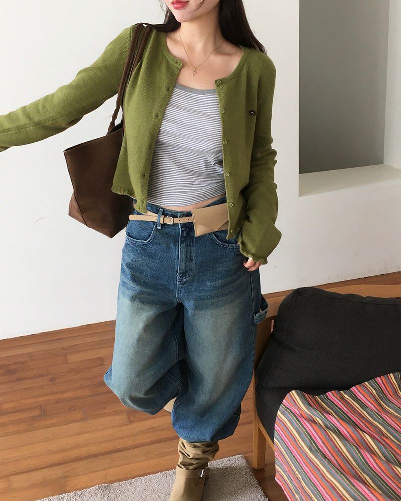 Candy Frill Knit Cardigan
