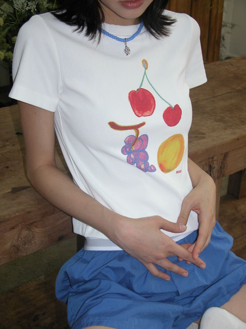Fruits T-shirts,White