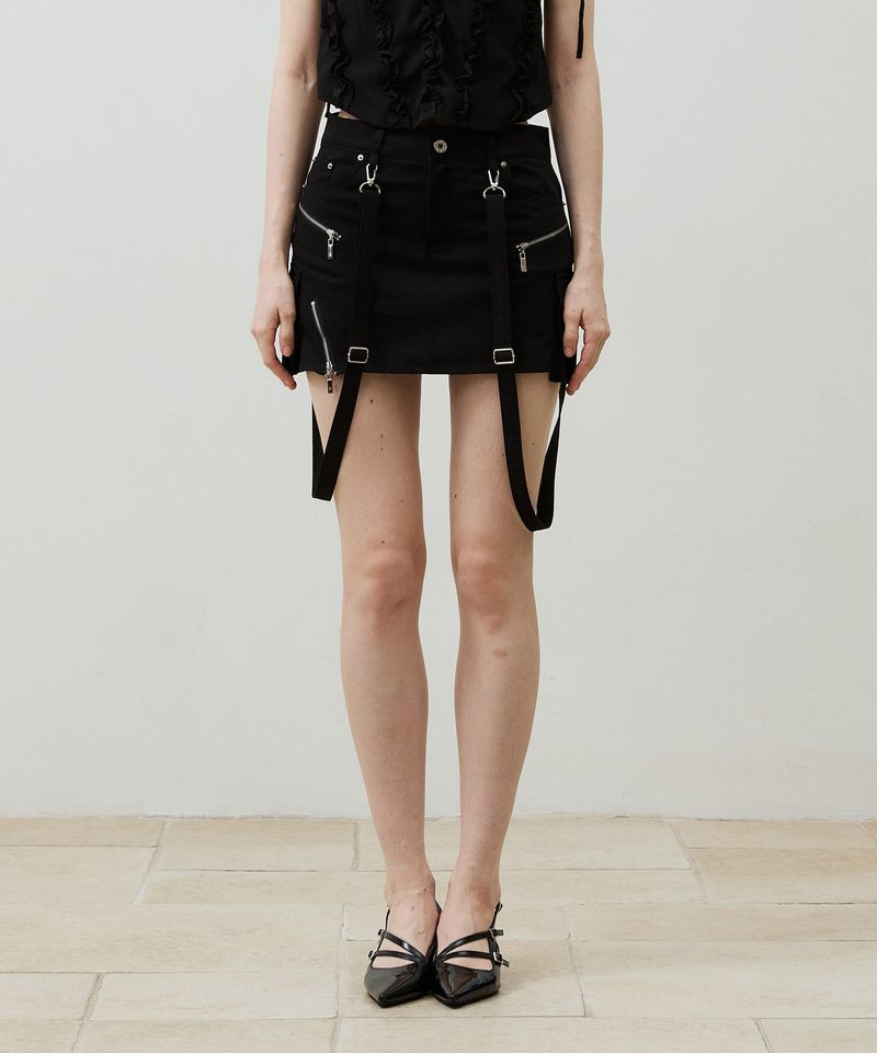ARIKIM（アリキム）の「BELLA MINI SKIRT PANTS / BLACK（Skirts）」